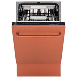 ZLINE 18" Tallac Series 3rd Rack Top Control Dishwasher with Traditional Handle, 51dBa [Color: Copper] - (DWVC18)