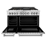 ZLINE 48 in. Dual Fuel Range with Gas Stove and Electric Oven in Stainless Steel (RA48) [Color: DuraSnow Stainless Steel] - (RASN48)