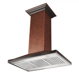 ZLINE Designer Series Hand Hammered Copper Island Mount Range Hood (8GL2Hi) - (8GL2HI30)