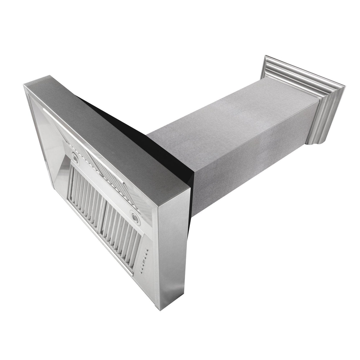 ZLINE Ducted DuraSnow Stainless Steel Range Hood with Black Matte Shell (8654BLM) - (8654BLM36)