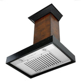 ZLINE Convertible Vent Wooden Wall Mount Range Hood in Antigua and Walnut (KBAR) - (KBAR30)