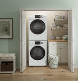 GE(R) ENERGY STAR(R) 24" 4.3 Cu.Ft. Front Load Vented Electric Dryer with Stainless Steel Basket - (GFD14ESSNWW)