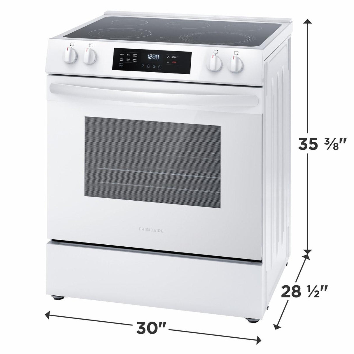 Frigidaire 30" Front Control Electric Range - (FCFE3062AW)