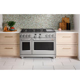 Caf(eback)(TM) 48" Smart Dual-Fuel Commercial-Style Range with 6 Burners and Griddle (Natural Gas) - (C2Y486P2TS1)