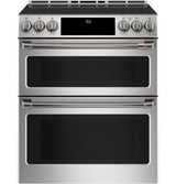 Caf(eback)(TM) 30" Smart Slide-In, Front-Control, Induction and Convection Double-Oven Range - (CHS950P2MS1)