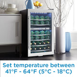 Danby 38 Bottle Free-Standing Wine Cooler in Stainless Steel - (DWC040A3BSSDD)