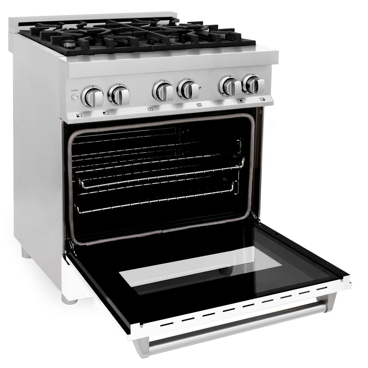 ZLINE 30 in. Dual Fuel Range with Gas Stove and Electric Oven in Stainless Steel (RA30) [Color: White Matte] - (RAWM30)