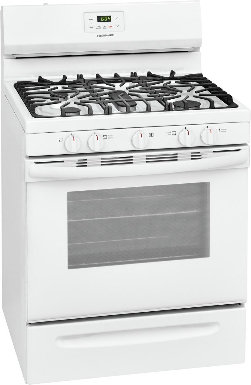 Frigidaire 30" Gas Range - (FCRG3052AW)