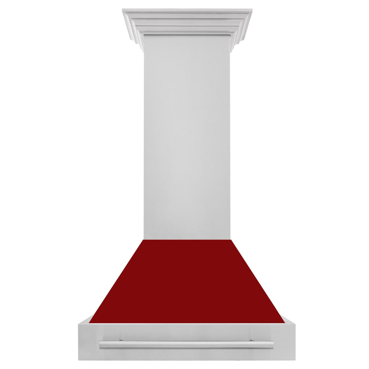 ZLINE 30 in. Stainless Steel Range Hood with Colored Shell Options and Stainless Steel Handle (8654STX-30) [Color: Red Gloss] - (8654STXRG30)