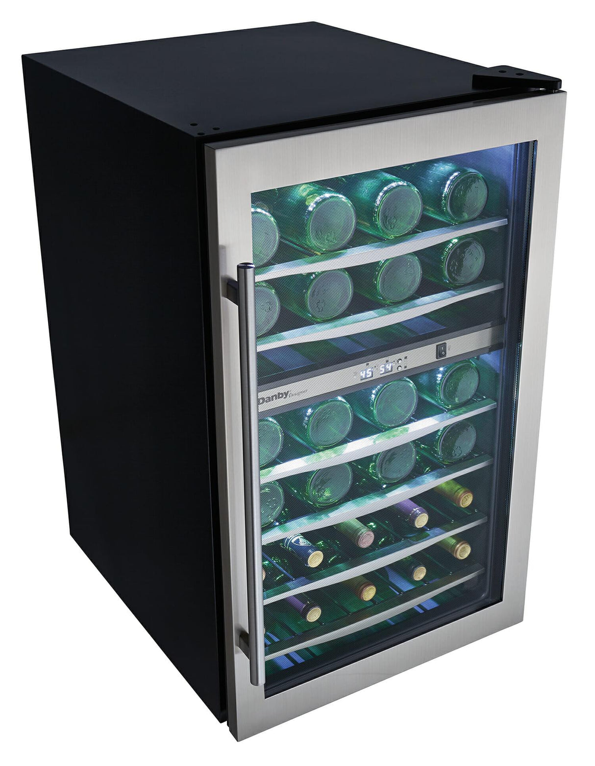 Danby 38 Bottle Free-Standing Wine Cooler in Stainless Steel - (DWC040A3BSSDD)