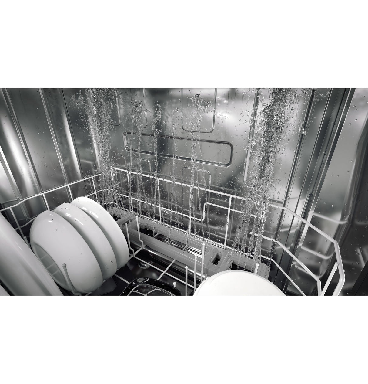 GE Profile(TM) ENERGY STAR(R) Top Control with Stainless Steel Interior Dishwasher with Sanitize Cycle & Dry Boost with Fan Assist - (PDP715SBNTS)