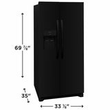 Frigidaire 22.3 Cu. Ft. 33" Standard Depth Side by Side Refrigerator - (FRSS2323AB)