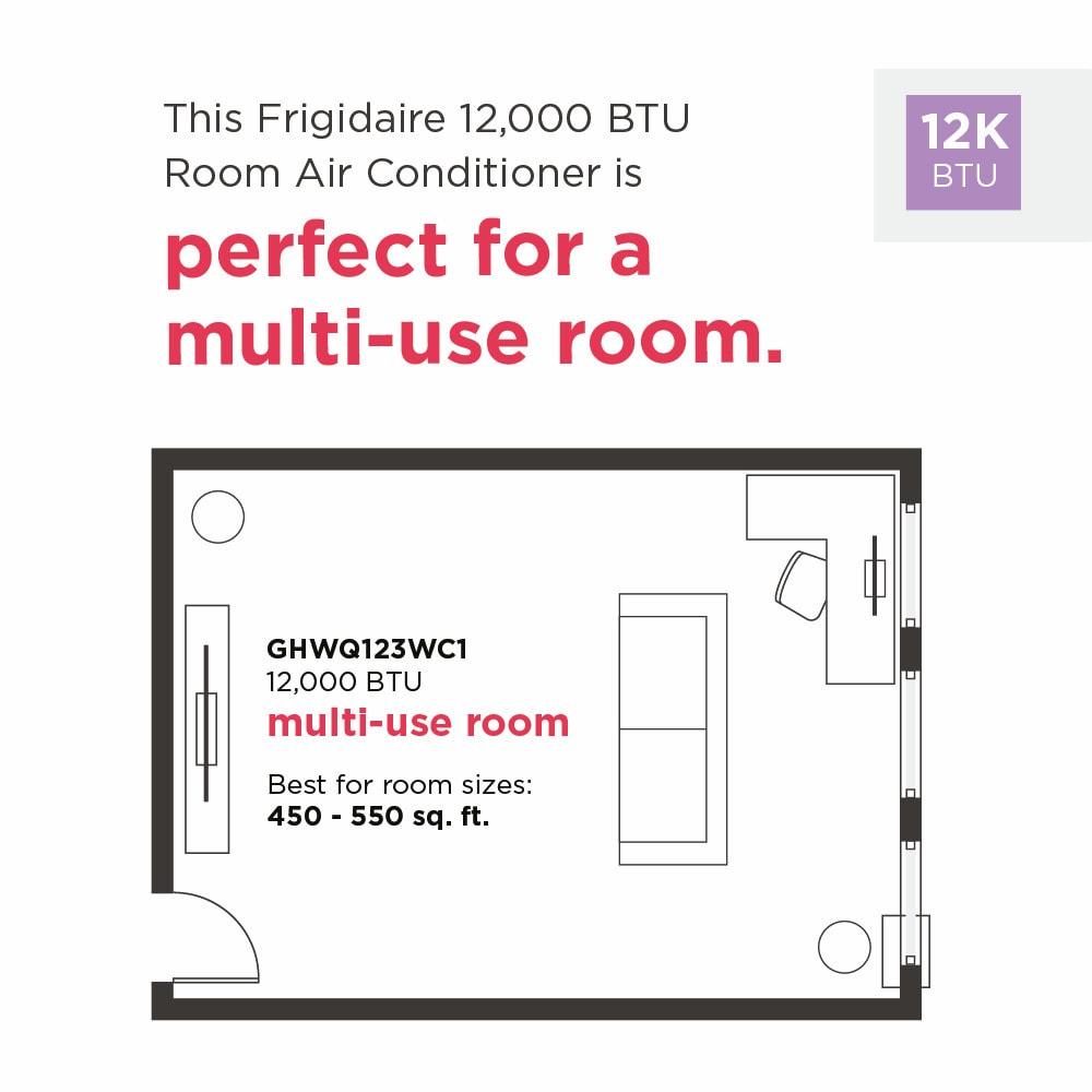 Frigidaire Gallery 12,000 BTU Inverter Window Room Air Conditioner with Wi-Fi (Energy Star) - (GHWQ123WC1)