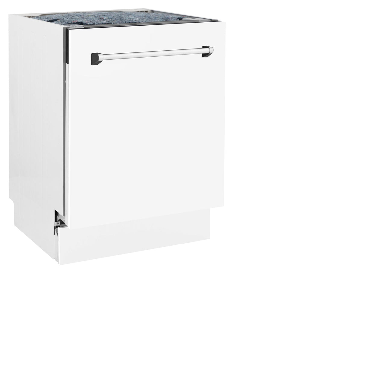 ZLINE 24" Tallac Series 3rd Rack Dishwasher with Traditional Handle, 51dBa (DWV-24) [Color: White Matte] - (DWVWM24)