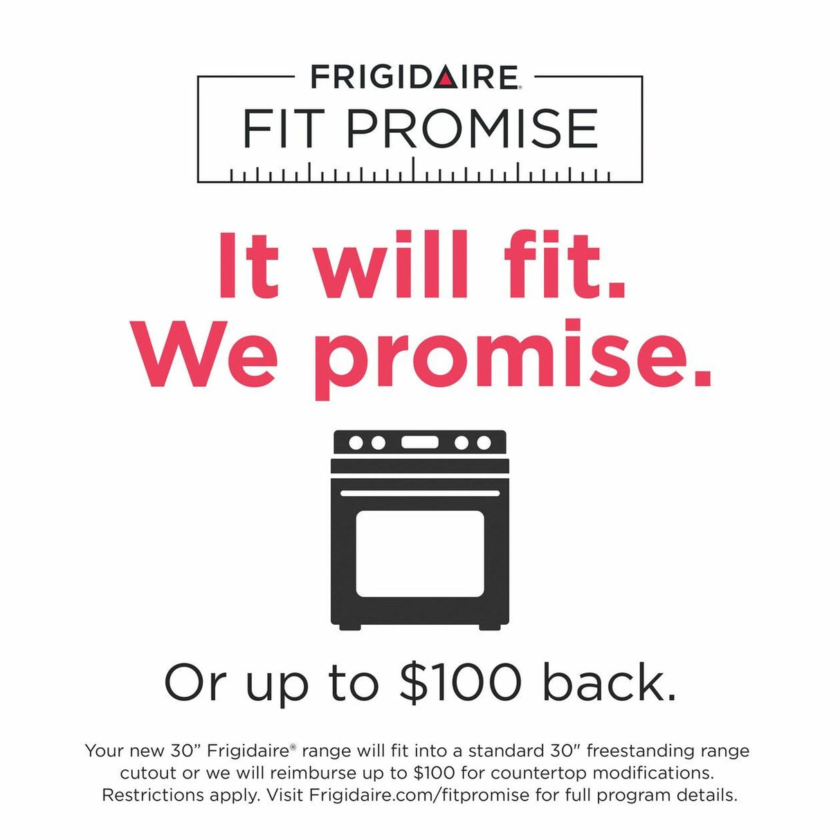 Frigidaire Gallery 30" Front Control Electric Range with Total Convection - (GCFE3060BD)