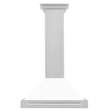 ZLINE 36 in. Stainless Steel Range Hood with Stainless Steel Handle and Color Options (KB4STX-36) [Color: White Matte Shell] - (KB4STXWM36)