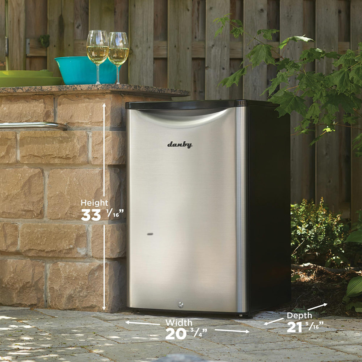 Danby 4.4 cu. ft. Outdoor Fridge in Stainless Steel - (DAR044A6BSLDBO)