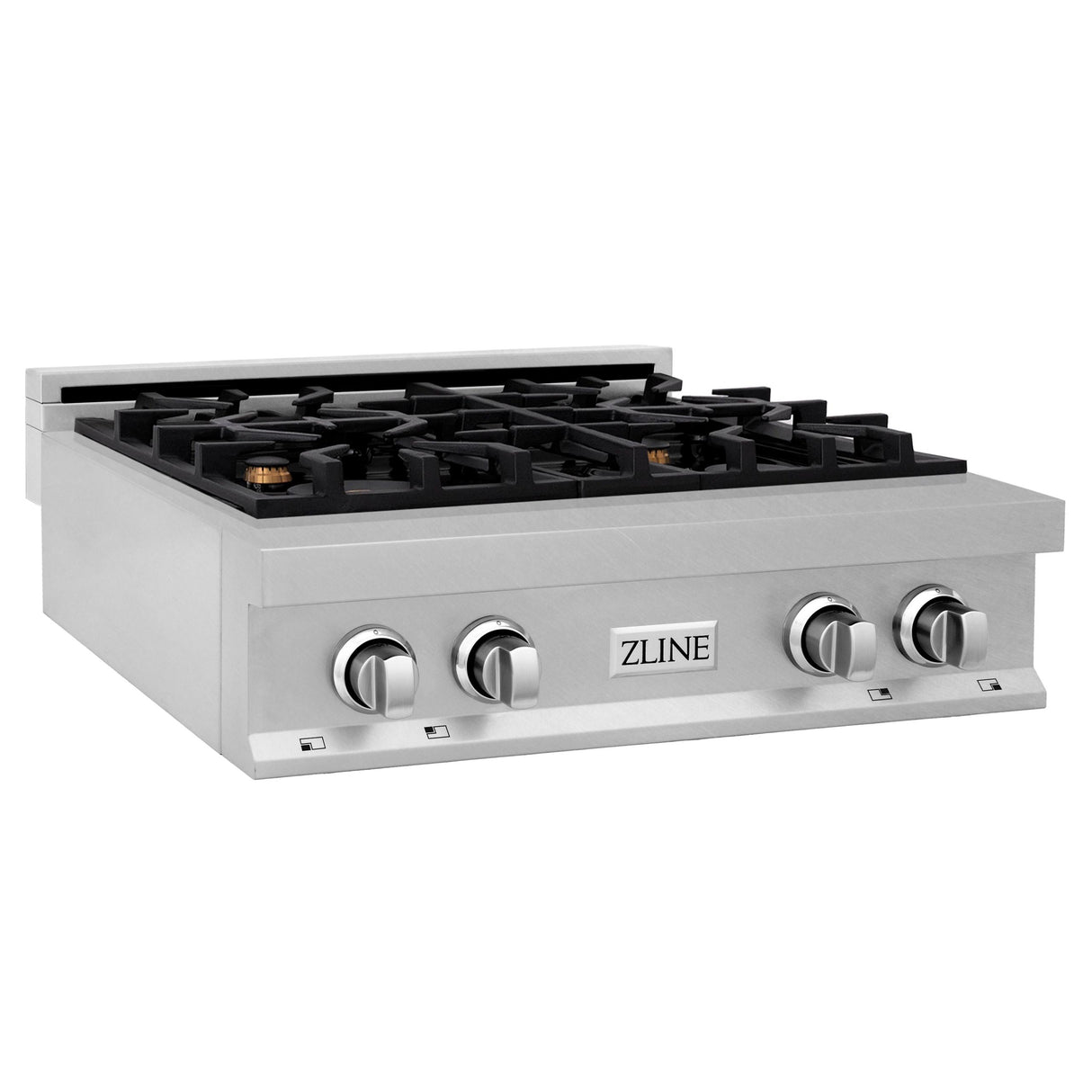 ZLINE 30" Porcelain Gas Stovetop in Fingerprint Resistant Stainless Steel with 4 Gas Brass Burners (RTS-BR-30) - (RTSBR30)