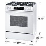 Frigidaire 30" Front Control Gas Range with Quick Boil - (FCFG3062AW)