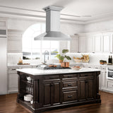 ZLINE Island Mount Range Hood in Stainless Steel with Built-in ZLINE CrownSound Bluetooth Speakers (KL3iCRN-BT) - (KL3ICRNBT48)