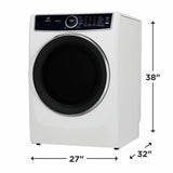 Electrolux Front Load Perfect Steam(TM) Gas Dryer with LuxCare(R) Dry and Instant Refresh - 8.0 Cu. Ft. - (ELFG7637AW)