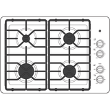 GE(R) 30" Built-In Gas Cooktop with Dishwasher-Safe Grates - (JGP3030DLBB)