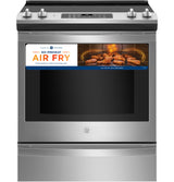 GE(R) 30" Slide-In Electric Convection Range with No Preheat Air Fry - (JS760SPSS)