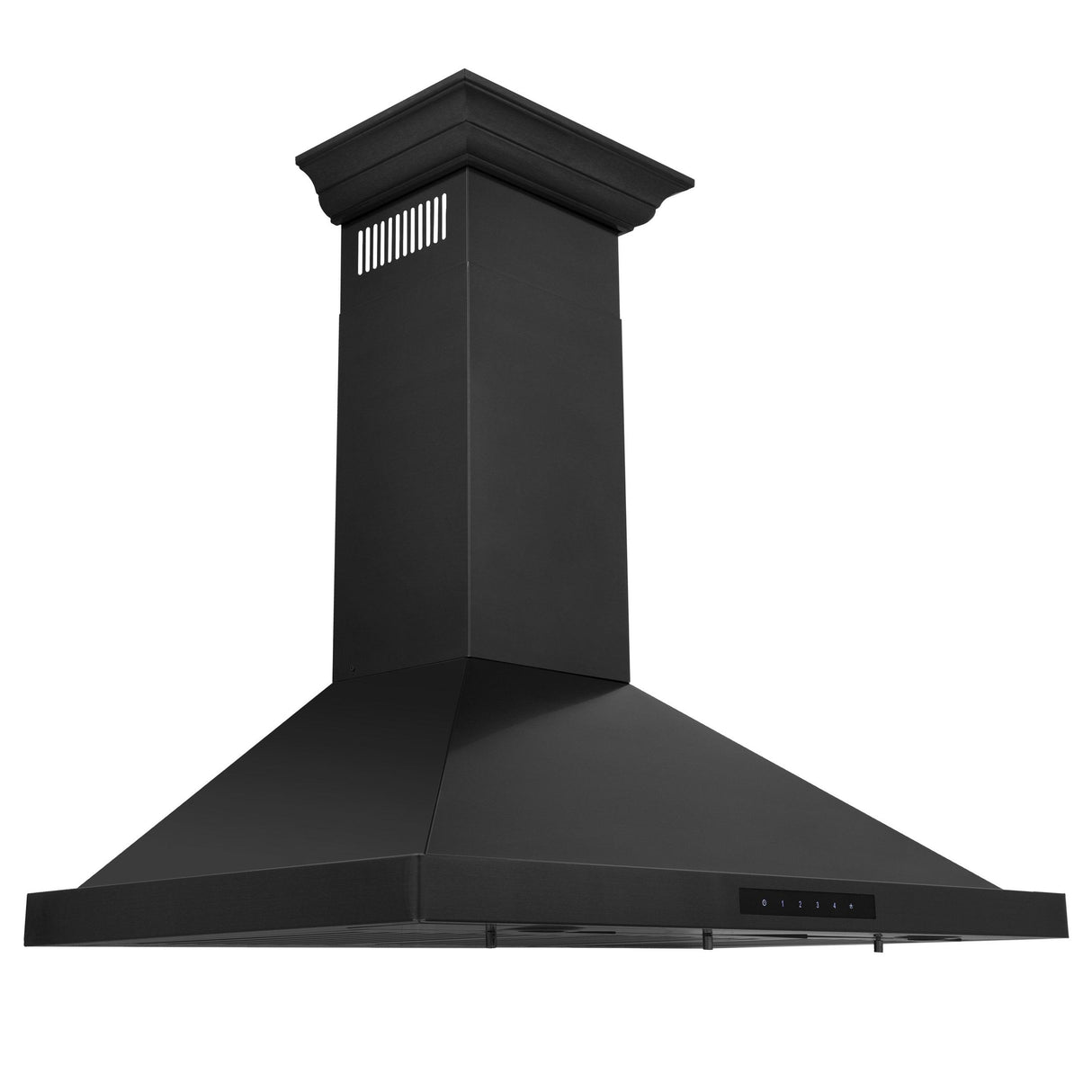 ZLINE Convertible Vent Wall Mount Range Hood in Black Stainless Steel with Crown Molding (BSKBNCRN) - (BSKBNCRN30)