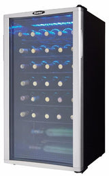 Danby 36 Bottle Free-Standing Wine Cooler in Platinum - (DWC350BLP)