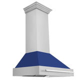 ZLINE 36 in. Stainless Steel Range Hood with Stainless Steel Handle (8654STX-36) [Color: Red Gloss] - (8654STXRG36)