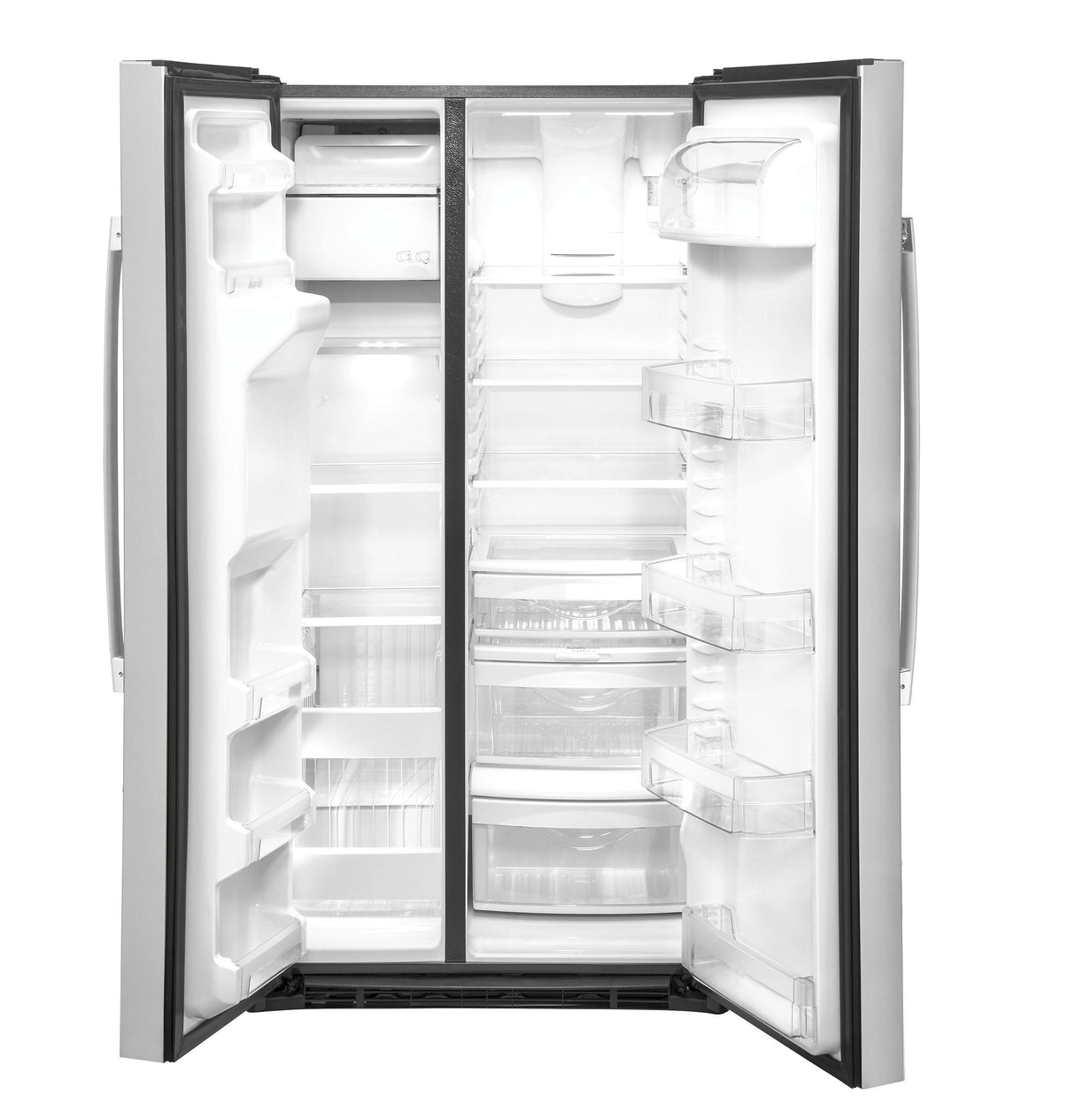 GE(R) 25.1 Cu. Ft. Fingerprint Resistant Side-By-Side Refrigerator - (GSS25IYNFS)