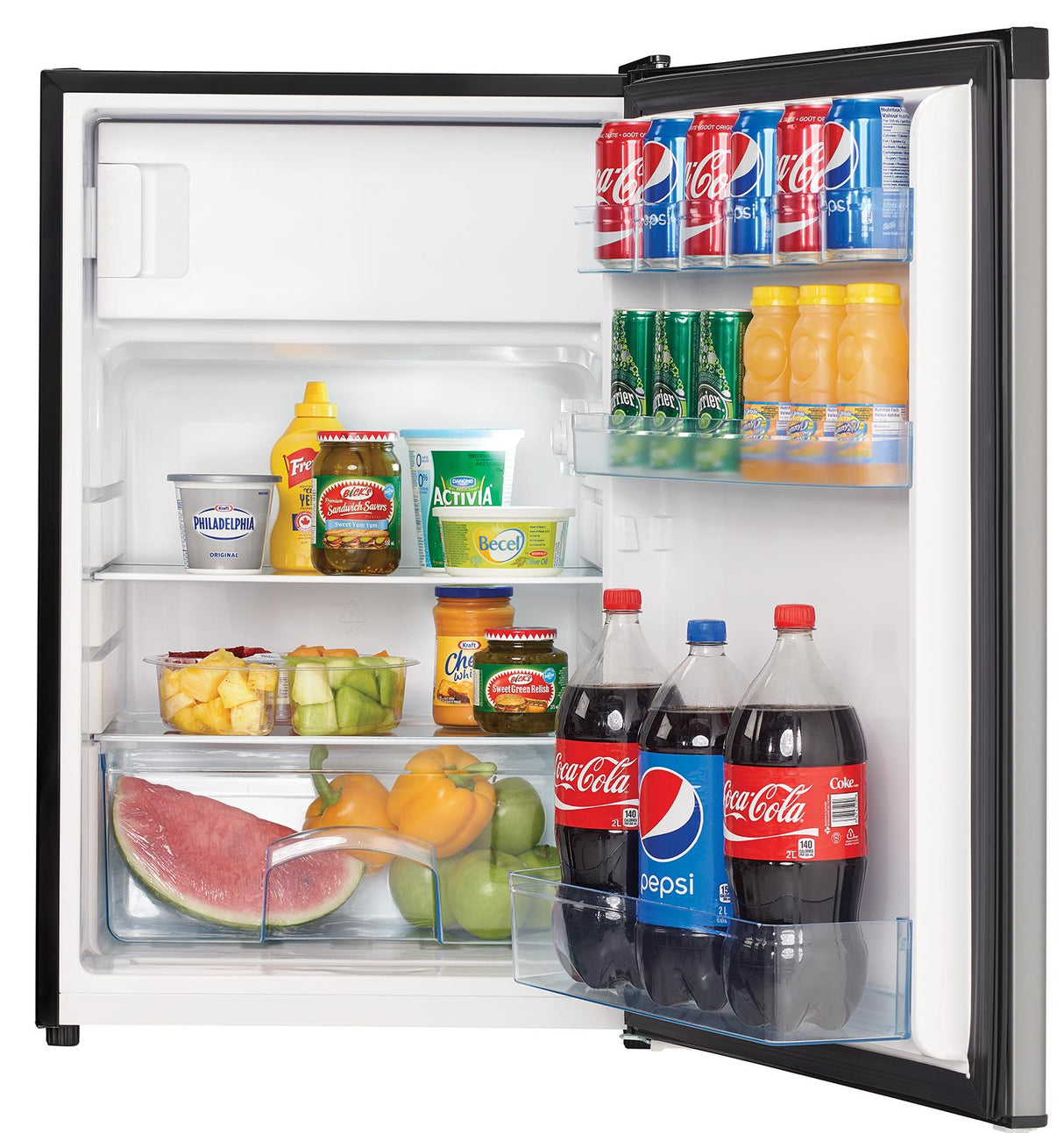 Danby 4.5 cu. ft. Compact Fridge with True Freezer in Stainless Steel - (DCR045B1BSLDB3)