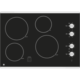 GE(R) 30" Built-In Knob Control Electric Cooktop - (JP3030SJSS)