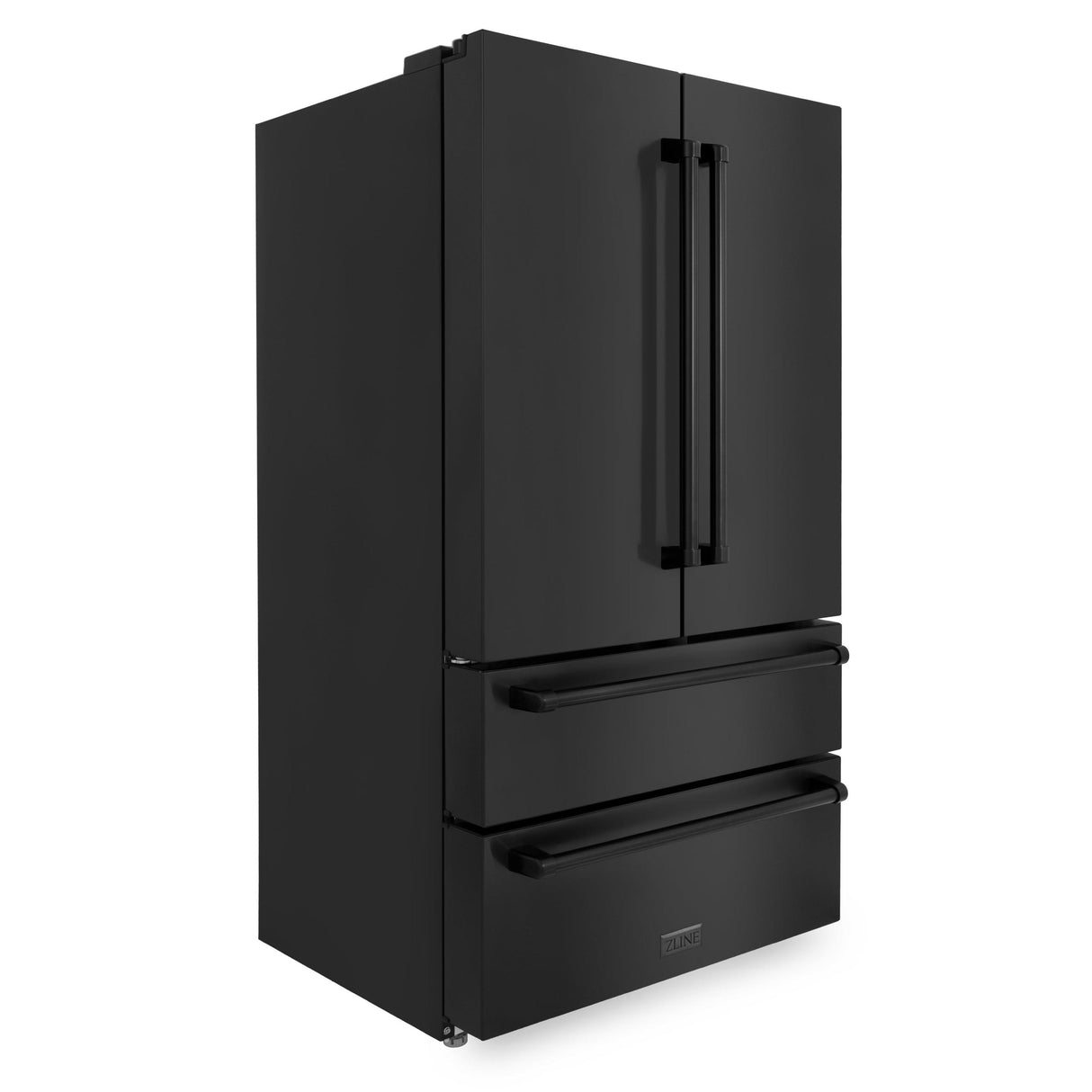 ZLINE 36" 22.5 cu. ft Freestanding French Door Refrigerator with Ice Maker in Fingerprint Resistant Stainless Steel (RFM-36) [Color: Black Stainless Steel] - (RFM36BS)