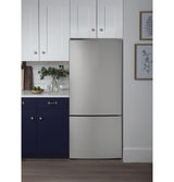 GE(R) ENERGY STAR(R) 17.7 Cu. Ft. Counter-Depth Bottom-Freezer Refrigerator - (GBE17HYRFS)