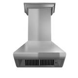 ZLINE Professional Convertible Vent Wall Mount Range Hood in Stainless Steel with Crown Molding (587CRN) - (587CRN30)