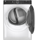 GE(R) ENERGY STAR(R) 7.8 cu. ft. Capacity Smart Front Load Electric Dryer with Steam and Sanitize Cycle - (GFD85ESSNWW)