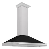 ZLINE 48 in. Convertible Fingerprint Resistant DuraSnow' Stainless Steel Range Hood with Stainless Steel Handle (KB4SNX-48) [Color: Black Matte Shell] - (KB4SNXBLM48)