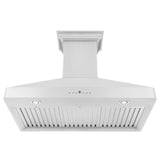 ZLINE 30 in. Wall Mount Range Hood in Stainless Steel with Built-in ZLINE CrownSound Bluetooth Speakers (KF2CRN-BT) - (KF2CRNBT30)