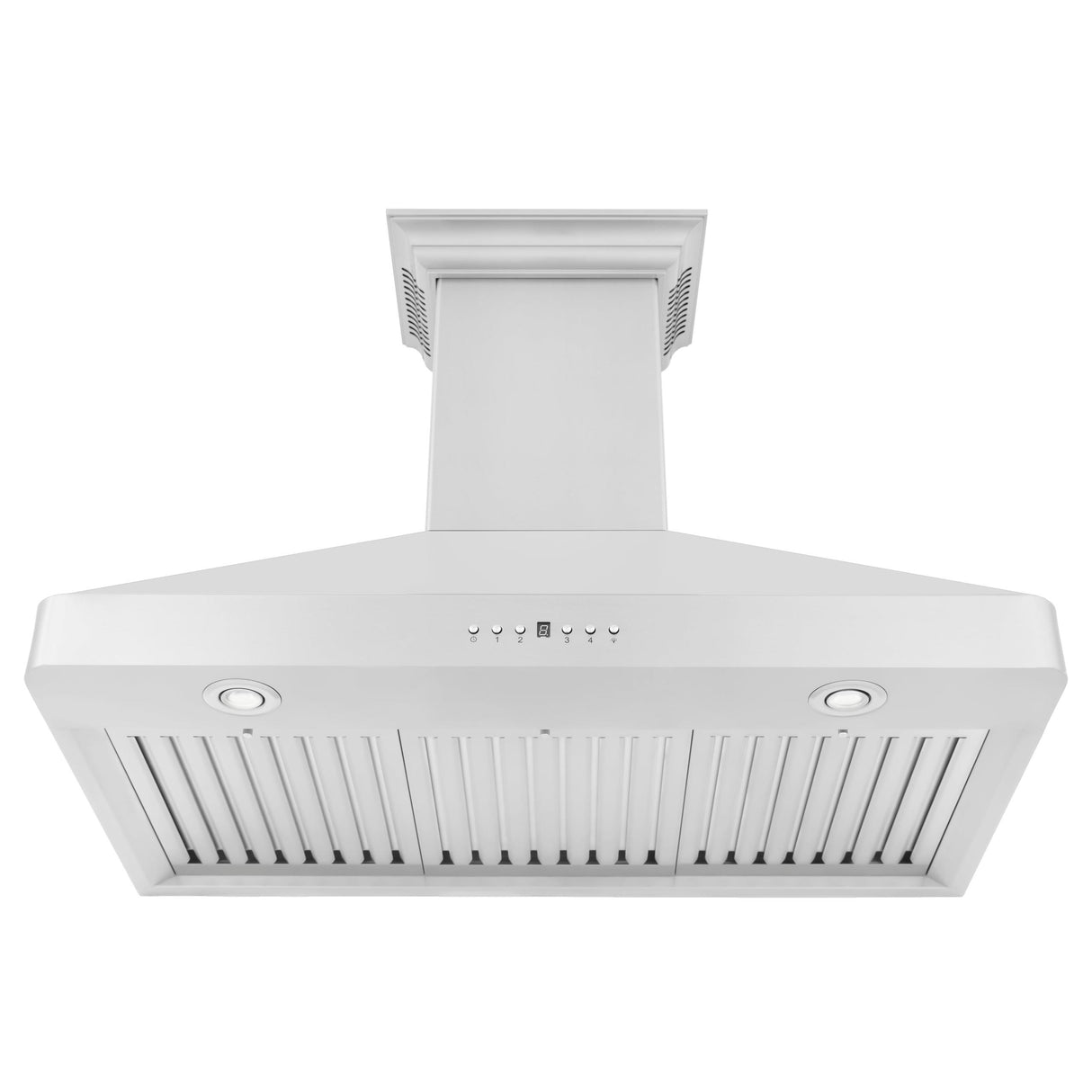 ZLINE 30 in. Wall Mount Range Hood in Stainless Steel with Built-in ZLINE CrownSound Bluetooth Speakers (KF2CRN-BT) - (KF2CRNBT36)