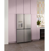 Caf(eback)(TM) ENERGY STAR(R) 27.4 Cu. Ft. Smart Quad-Door Refrigerator in Platinum Glass - (CQE28DM5NS5)