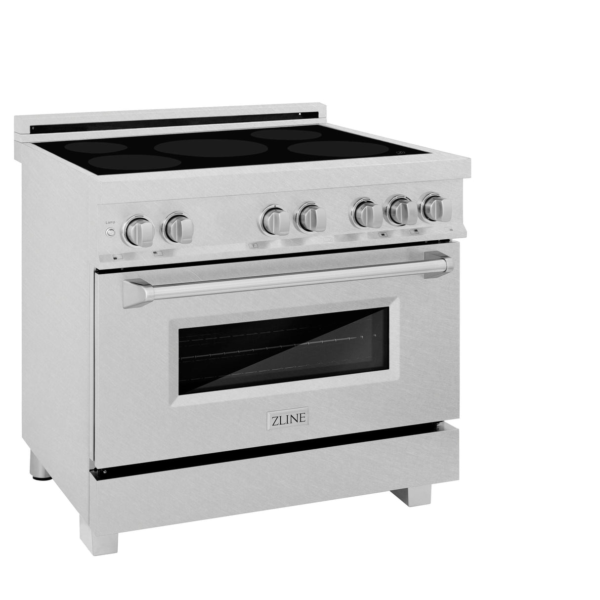 ZLINE 36" 4.6 cu. ft. Induction Range with a 5 Element Stove and Electric Oven (RAINDS-36) [Color: DuraSnow] - (RAINDSSN36)