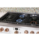 Caf(eback)(TM) 36" Smart All-Gas Commercial-Style Range with 6 Burners (Natural Gas) - (CGY366P2TS1)