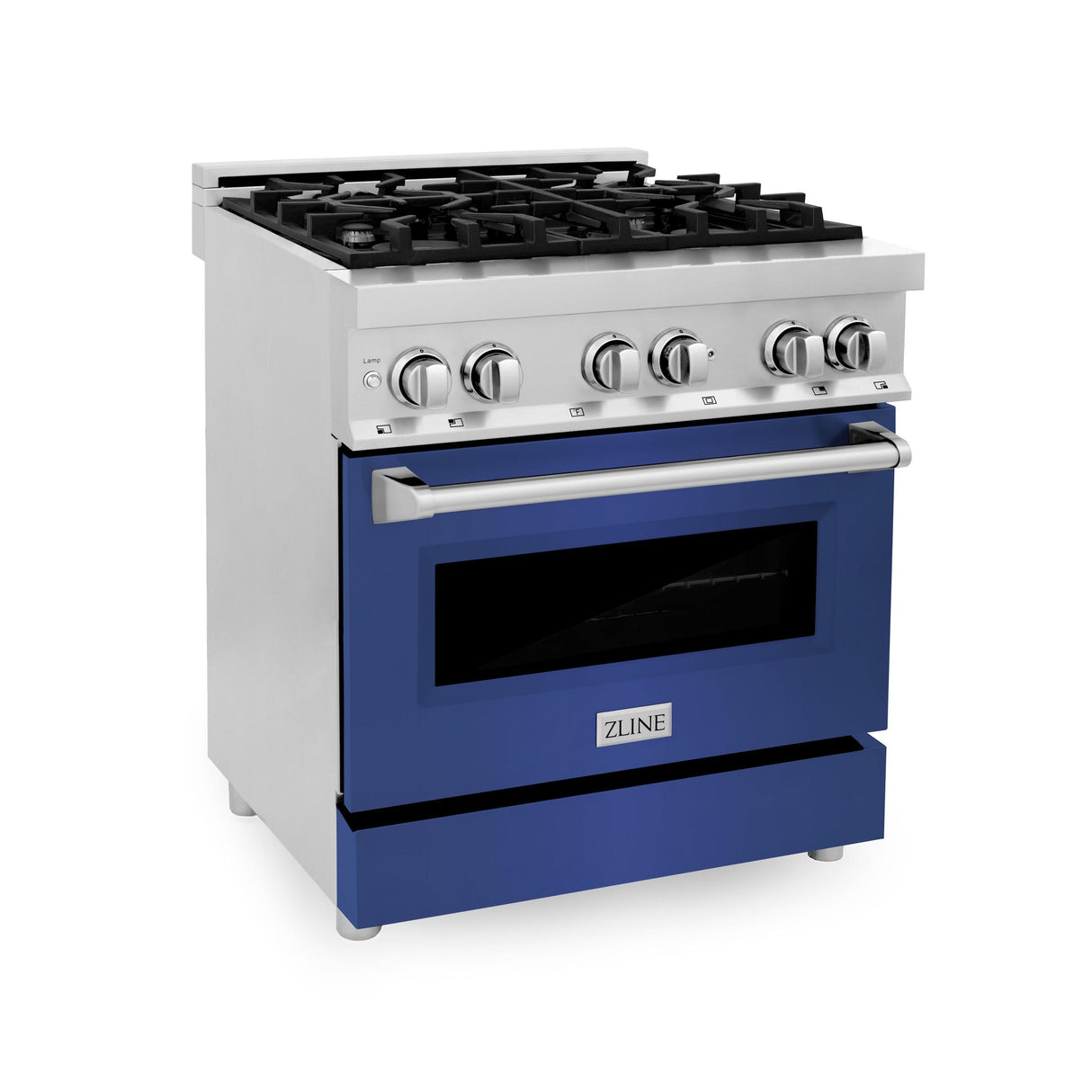 ZLINE 30 in. Dual Fuel Range with Gas Stove and Electric Oven in Stainless Steel (RA30) [Color: Blue Matte] - (RABM30)