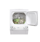 GE Unitized Spacemaker(R) ENERGY STAR(R) 3.9 cu. ft. Capacity Washer with Stainless Steel Basket and 5.9 cu. ft. Capacity Gas Dryer - (GUD27GESNWW)