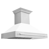 ZLINE 48 in. Stainless Steel Range Hood with Stainless Steel Handle (8654STX-48) [Color: Blue Gloss] - (8654STXBG48)