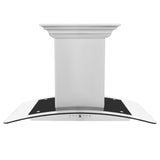 ZLINE Island Mount Range Hood in Stainless Steel with Built-in ZLINE CrownSound Bluetooth Speakers (GL5iCRN-BT) - (GL5ICRNBT30)