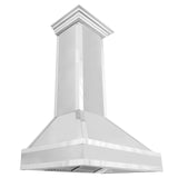 ZLINE Designer Series Wall Mount Range Hood in DuraSnow Stainless Steel with Mirror Accents (655MR) - (655MR30)