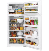 GE(R) ENERGY STAR(R) 17.5 Cu. Ft. Top-Freezer Refrigerator - (GIE18GTNRWW)