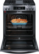 Frigidaire Gallery 30" Front Control Gas Range with Total Convection - (GCFG3060BD)